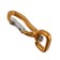 Carabiner with a latch and a swivel, 7x3 cm, 200 kg, yellow