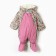 Demicine-zone overalls for a girl, milk/flowers, height 62-68 cm