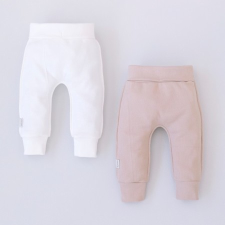 Pants children's kinderlitto “Kapuchino”, height 62-68 cm, 2 pcs