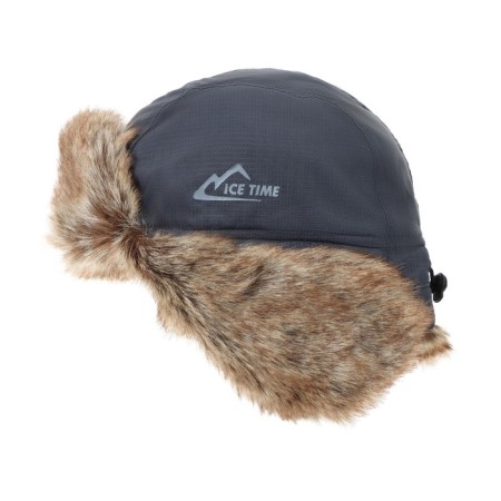 Winter Ice Time hat, size 58-62, gray color-2