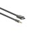 Cable More Choice UK24A, Jack 3.5 mm - Type -C, 1 m, nylon, black
