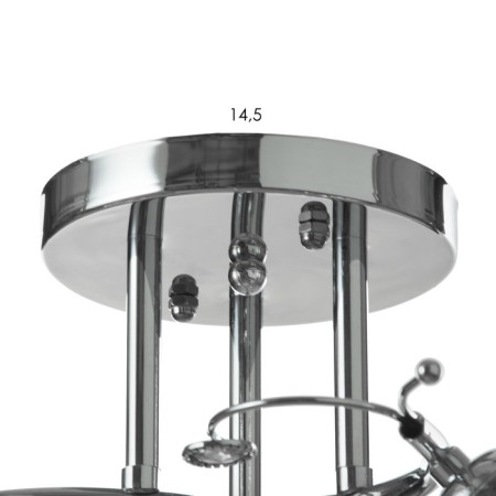 Roshel chandelier 3x60W E27 chrome 42x42x26cm.-4