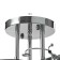 Roshel chandelier 3x60W E27 chrome 42x42x26cm.