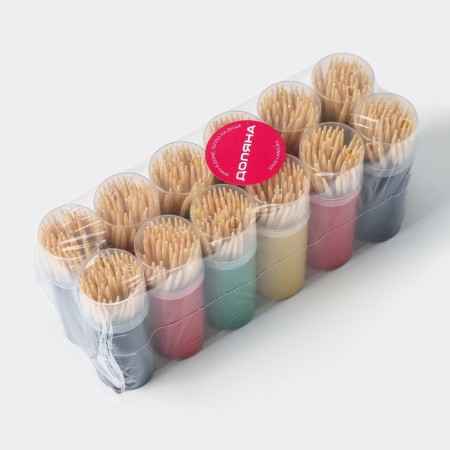 Toothpecakes of the share, 60 pcs, color mix-7