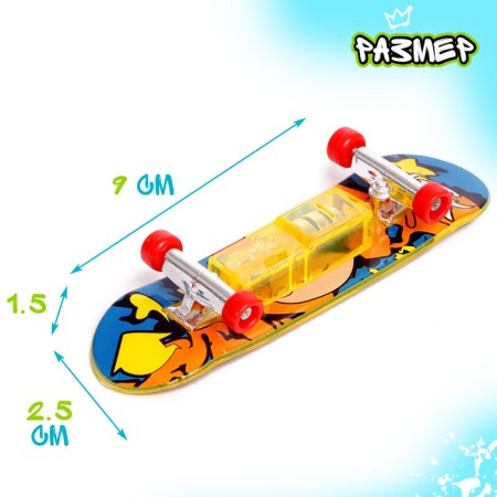 Finger skate "Tony", with light effects, mix-1