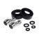 Accoona A71300F bath mixer, single -leaf, pour 300 mm, shower set, black