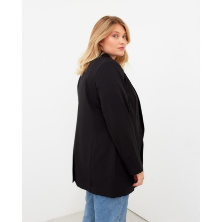 Jacket female double-breasted Mist Plus-Size, size 52, black color-5