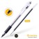 Gel pen, standard, rubber emphasis, Crown HJR-500R, black, node 0.5 mm