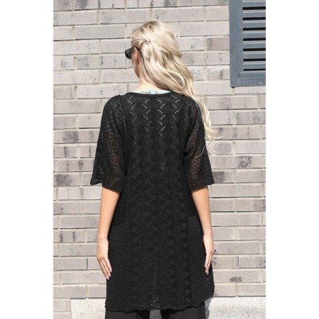 Cardigan female, size 44, black color-9