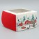 Folding box for 4 cupcakes with the window “Happy New Year!”, 16 x 16 x 10 cm, New Year