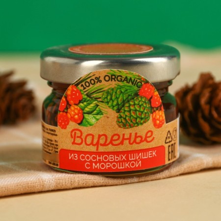 Sosnaya cones jam "with clogging", 30 g.
