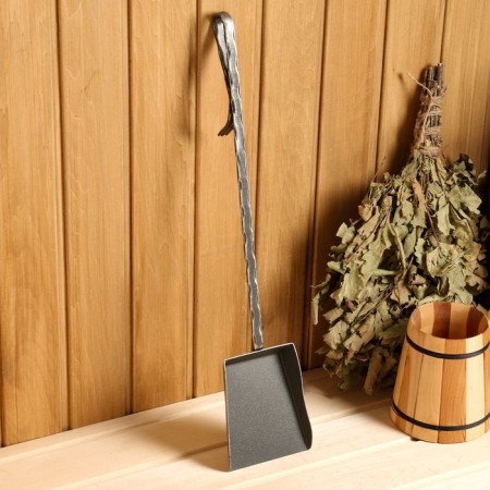Kaminnaya set KN-6-21 Forged with wood, silver color, 3 objects: poker, scoop, panicle 3000-5
