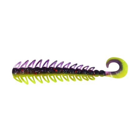 Twizter Yaman Pro Ruff, 10.2 cm, color #26-Violet Chartreuse, packaging 5 pcs.