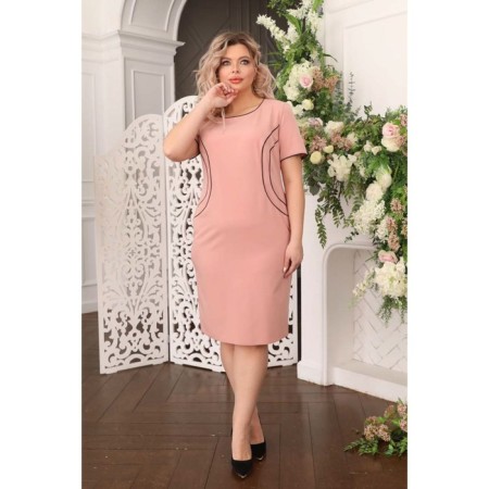Female dress, size 52, peach color
