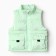 Warm vest for girls, light color, height 92-98 cm