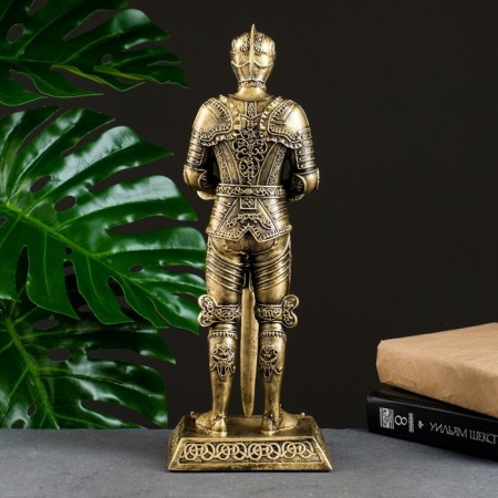 Figure "Knight" Bronze, 11.5x13.5x37cm-2