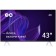 TV Yandex YndX-00071, 43 ", 3840x2160, DVB-T2/C/S2, HDMI 3, USB 2, Smarttv, Black