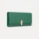 Women's wallet on magnet, green color