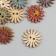 Buttons wood for creativity 2 punctures "chamomile" set 20 pcs 2.5x2.5 cm