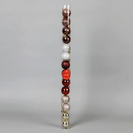 Set of balls plastic D-4 cm, 14 pcs "Agnet" shine, mix-1