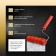 Decorative tundra roller, rubber, "kracla", handle d = 6 mm, 180 mm