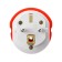 Universal adapter 16a, with salary, 220 V, red, flush into the outlet
