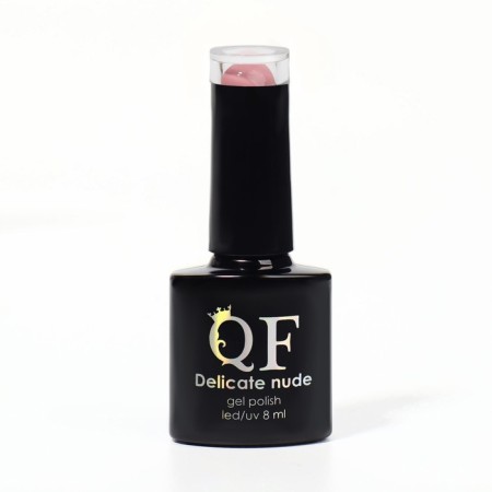 Delicate nude nail polish gel, 3 phase, 8 ml, LED/UV, pink color (82)-6