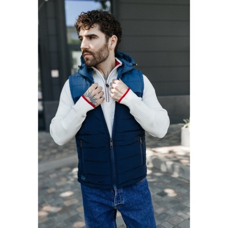 Male ise vest, size 48, blue color, blue-4