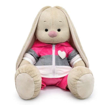 Soft toy "Bunny Bolshoi", in a suit in the Sport-Siky style, 34 cm