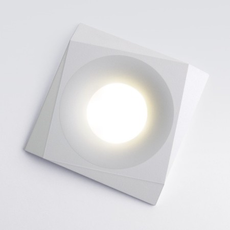 Luminaire Interceptible Elektrostandard, Margin, 94x94x25 mm, GU10, white color-2