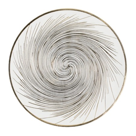 Serving napkin Regent Linea Desco, D = 38 cm, white-golden color-1