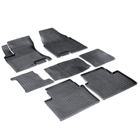 Rubber rugs ’grid’ for Nissan Qashqai+2, 2008-2014