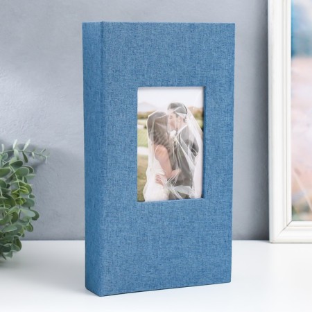 Photo album in 300 photos 10x15 cm "Blue" Textile 33x18x5 cm