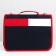 Animal shift bag, frame, 31 x 20.5 x 22 cm, blue-red