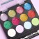 Cosmetics set for girls: shadows, shine, applicator