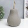 Polystone souvenir "Gray matte pear" 19.5x11 cm
