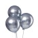 Latex ball 12 "Chrome", metal, set of 100 pcs., Silver color