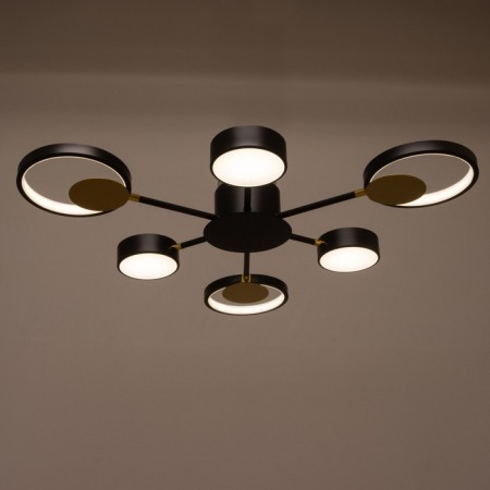 Causteen with PDU 2301/6BK LED 120W 3000-6000K Black 75x75x8 cm Bayerlux-2