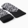 Double female mittens, black color, river 18