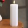 Smooth candle is smooth, 5.5x15 cm, white