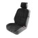 Cuts on the front seat of the car 140 × 50 cm, artificial fur, black