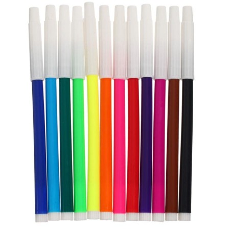 Felt -tip pens, 12 colors, non -premised cap-1