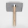 Pudderka Wood is large wide with drops, 12 x 19 cm, long wooden handle