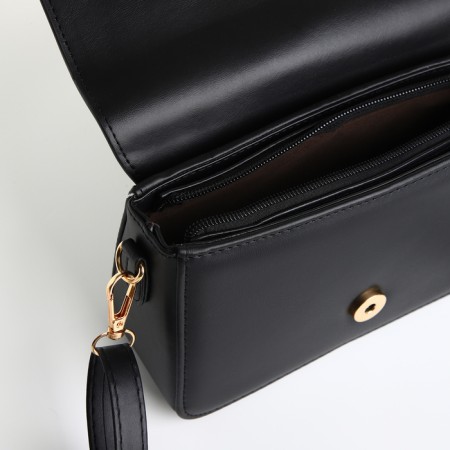 Bag Women's Messenger on Magnet, Black Color-7