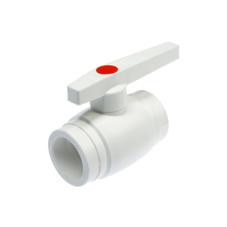 Valfex Optima crane, polypropylene, with a steel core ball, D = 50 mm
