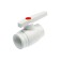 Valfex Optima crane, polypropylene, with a steel core ball, D = 50 mm