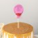 Topper for the Cake "Shar", 19 × 5 cm, pink color