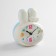 Clock - HELP Alarm clock "Bunny" children, dial 7 x 8.5 cm, 12.5 x 10 cm, 2aa