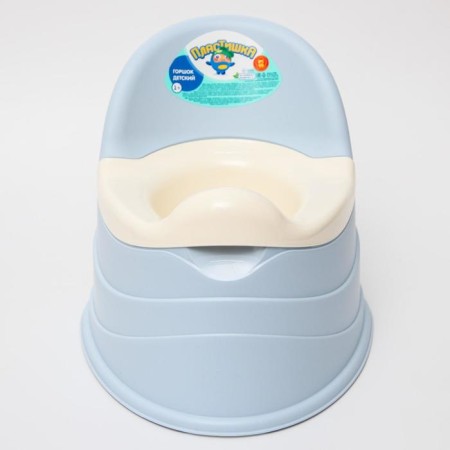 Two-color pot, light blue color-3
