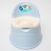 Two-color pot, light blue color